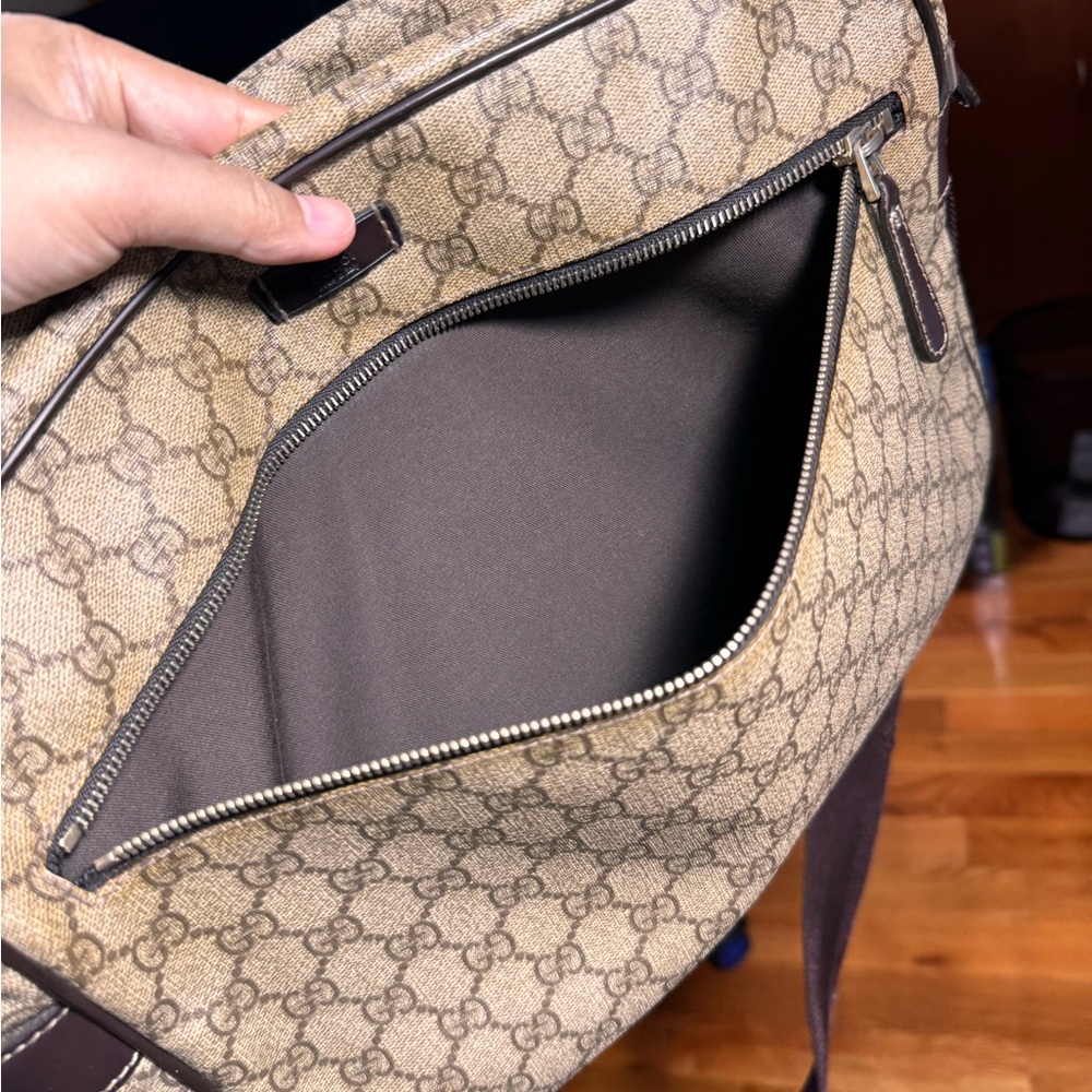 Gucci Gg Supreme sling cross-bag Unisex Large size - Picture 8 of 16